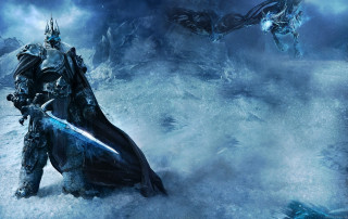 Man suit armor snow sword - chris cold free wallpaper