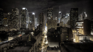 City night lights buildings dark - brassaï free wallpaper