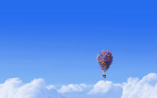 Colorful hot air balloon sky 2 - a colorful hot air balloon free wallpaper