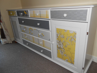 White yellow dresser with drawers - dresser free wallpaper