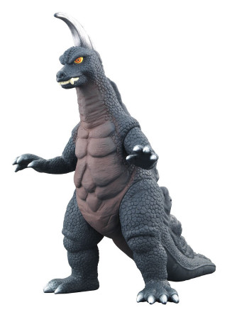 Toy godzilla standing hind legs - detail free wallpaper for mobile