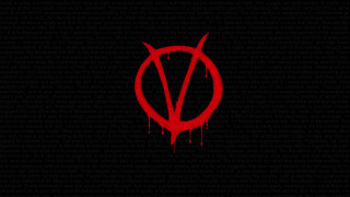 Red vender logo blood drops - dystopian free wallpaper