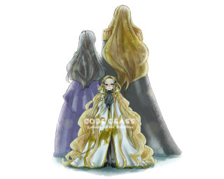 Women dresses long hair train - a drawing free wallpaper for desktop