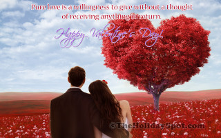 Couple field flowers heart tree - adam willaerts free wallpaper