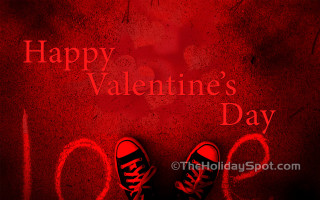 Shoes red floor happy valentines 2 - a happy valentines day free wallpaper