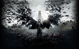 Man bats forest castle dark - huge free wallpaper for desktop