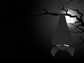 Tree light moon bow black - brenda chamberlain free wallpaper