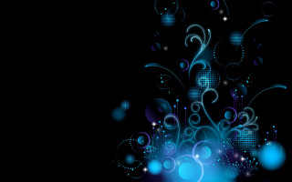 Blue abstract background circles lines - a blue abstract background free wallpaper