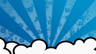 Blue background white clouds blue - white cloud free wallpaper