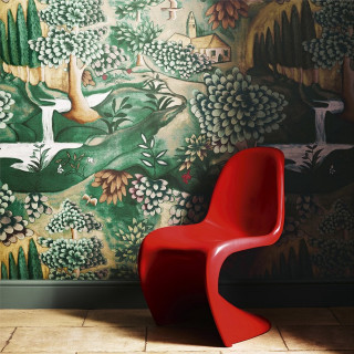 Red chair modern european ink - a red chair free wallpaper for tablet