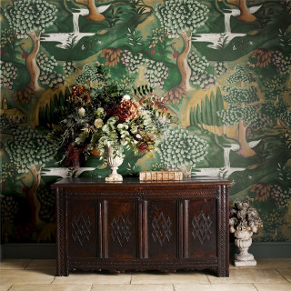 Vase flowers table mural wall 2 - a table in front free wallpaper for tablet