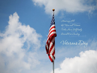 Flag flying quote veterans day - processed free wallpaper for desktop