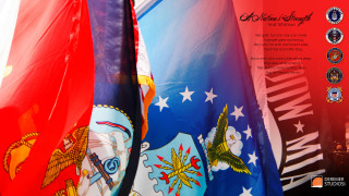 Flags red blue backgrounds borders - a red border free wallpaper