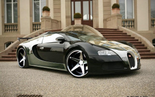 Black white bugatti marble sculpture - luxury free wallpaper