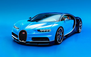 Blue bugatti car image - shiny free wallpaper