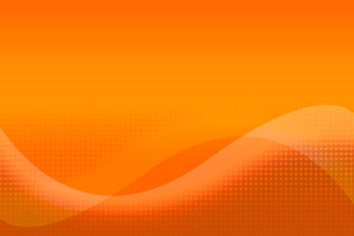 Bright orange wavy design white - orange background free wallpaper