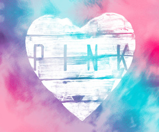 Heart phnk colorful background clouds - carlos trillo name free wallpaper