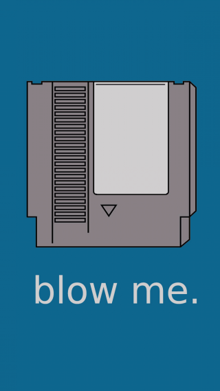 Blue background white text blow - free minimalism wallpaper