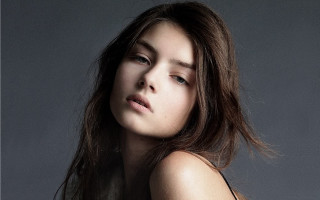 Woman longhair blowing wind fashion - christen dalsgaard free wallpaper