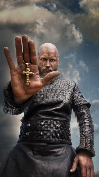 Man leather outfit cross cloudy - a leather outfit holding free wallpaper