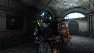 Heroic man in white dress - heroic pose free wallpaper