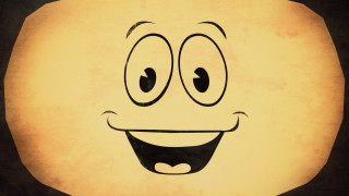 Yellow smiley ball cheerful character - a yellow ball free wallpaper