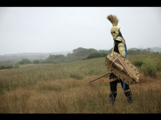 Man costume field sword shield - high fantasy free wallpaper