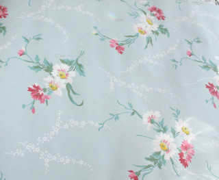 Blue floral print fabric white - gradient light blue free wallpaper for desktop