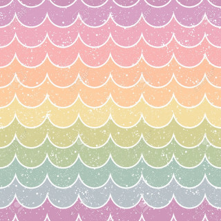 Rainbow white background waves dots - a pastel free wallpaper for tablet