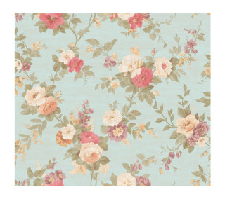 Blue floral wallpaper pink yellow - colour free wallpaper for tablet
