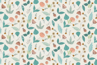 Floral leaves flowers arts crafts - a floral pattern free wallpaper for desktop