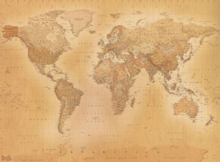 World map countries brown background - a brown border free wallpaper for desktop