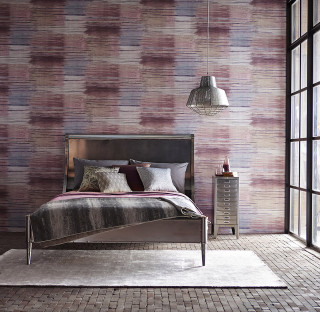 Bedroom rainy view wooden floor - and a window free wallpaper