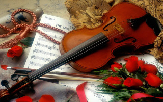 Violin instrument music wooden classical - beautiful composition free wallpaper