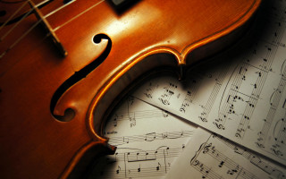 Violin sheet music notes background - music free wallpaper