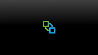 Black background green blue logo - daarken free wallpaper