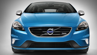 Blue volvo car front view - shown free wallpaper
