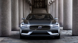 Volvo car tunnel pillars building - side of it free wallpaper