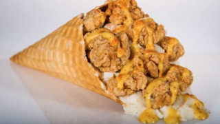 Fried food cone sauce side - fried free wallpaper