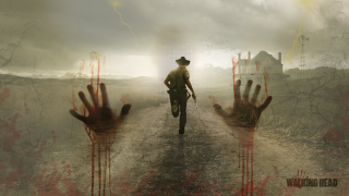 Man walking dirt road bloody - bloody free wallpaper
