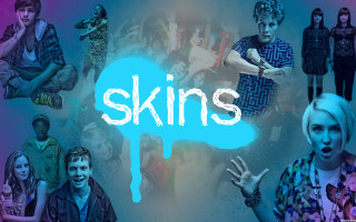 Collage people skins painted blue - cam sykes free wallpaper