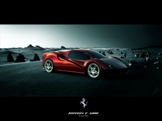 Red sports car desert night - the desert free wallpaper