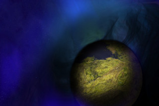 Planet space blue background swirling - swirl free wallpaper for desktop