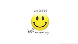 Smiley face smile life is - a smiley face free wallpaper
