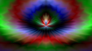 Colorful flower with a red - fractal free wallpaper