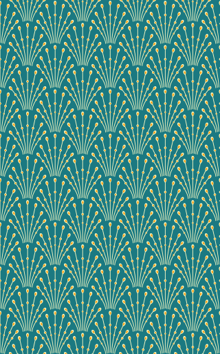 Green gold wallpaper fan pattern - the back free wallpaper for mobile