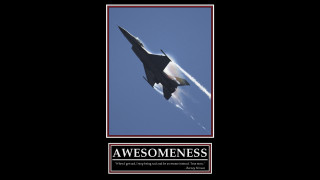 Jet blue sky red border - a quote below free wallpaper