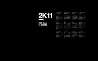 Black background white text 2k11 - modular free wallpaper for desktop