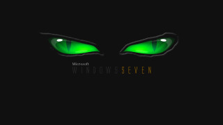 Green glowing eyes black background 2 - evil free wallpaper