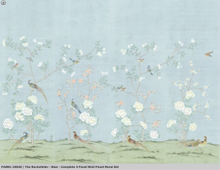 Birds flowers blue sky white - a painting of birds free wallpaper